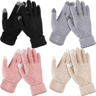 Geyoga + Fleece-Lined Gloves (4 pack)