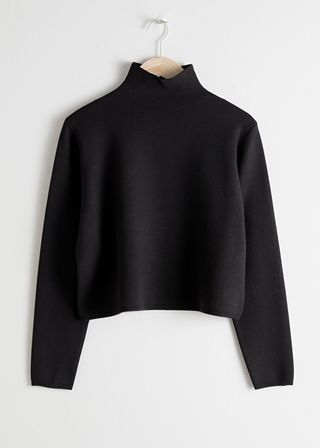 & Other Stories + Cropped Relaxed Fit Turtleneck