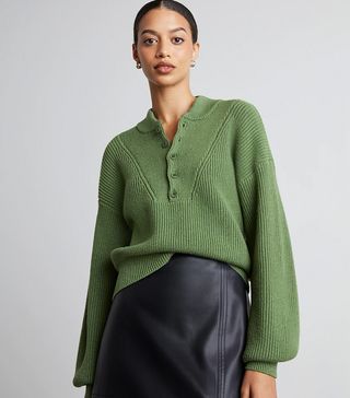 Who What Wear Collection + Janelle Button-Up Sweater