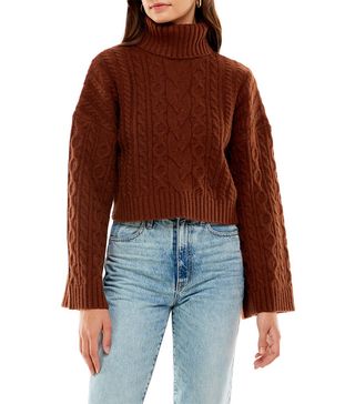 WAYF + Sweet Nothings Cable Turtleneck Sweater