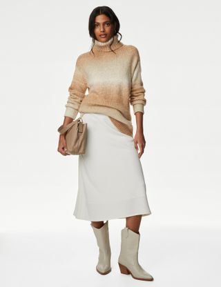 M&S Collection + Recycled Blend Ombre Jumper With Wool