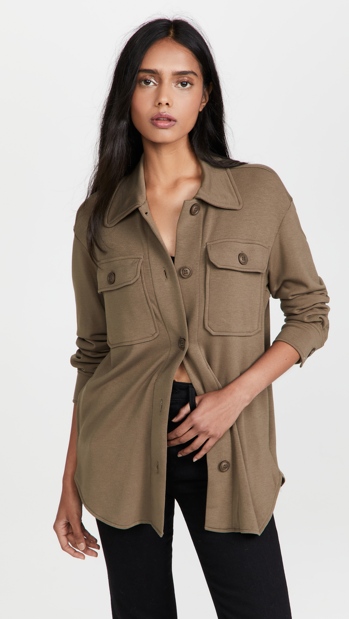 BB Dakota + Solid French Terry Shacket