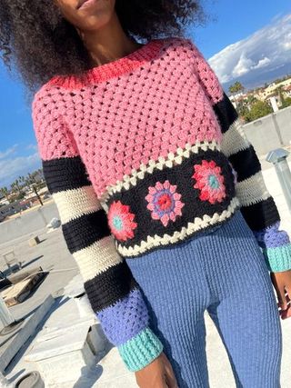 Tach Clothing + Ester Crochet Wool Sweater