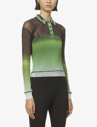 Ottolinger + After Eight Tie-Dye Mesh Top