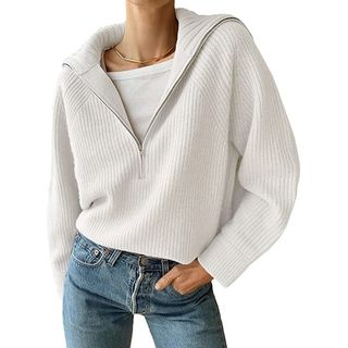 Btfbm + Casual Long Sleeve Half Zip Pullover