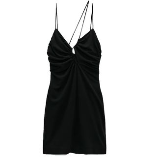 Zara + Asymmetric Draped Dress