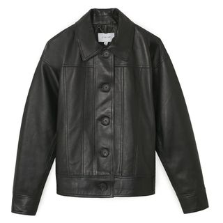 Jigsaw + Cropped Leather Jacket