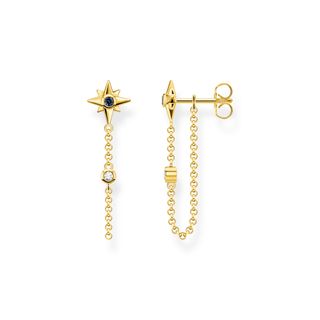 Thomas Sabo + Earrings Royalty Star Stones Gold