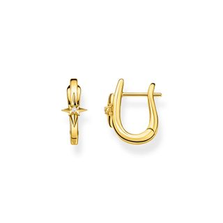 Thomas Sabo + Hoop Earrings Star Gold