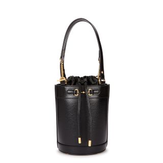 Gucci + 1955 Horsebit Black Leather Bucket Bag