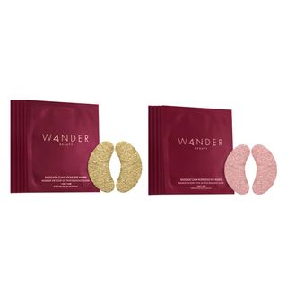 Wander Beauty + Baggage Claim Gold & Rose Gold Eye Mask Set