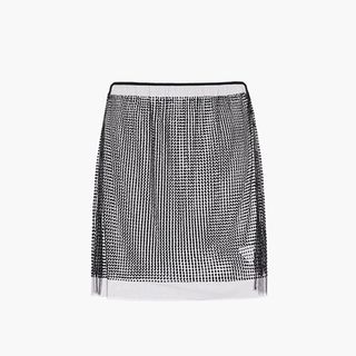 Prada + Tulle Mini Skirt With Crystals