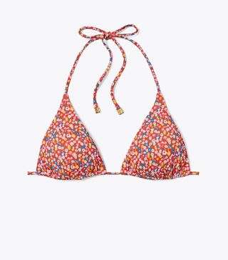 Tory Burch x Shiseido + Printed String Bikini Top