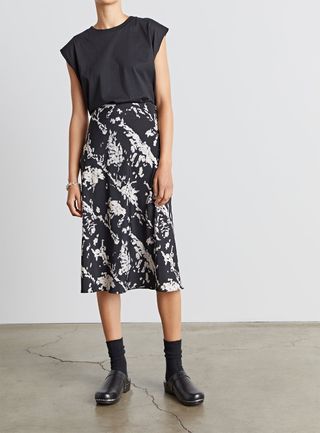 Who What Wear Collection + Brianna Midi Slip Skirt