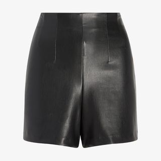 Express + Super High Waisted Faux Leather Shorts