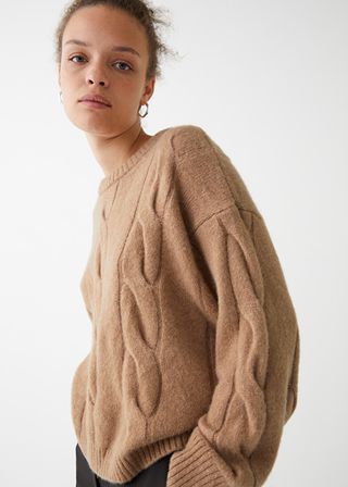 & Other Stories + Cable Knit Sweater