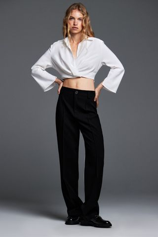 Zara + Full Length Francoise Pants