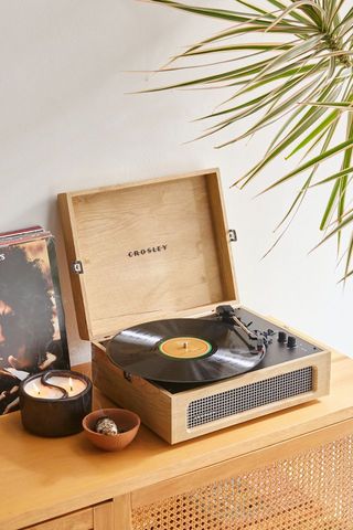 Crosley + UO Exclusive Wood Voyager Record Player