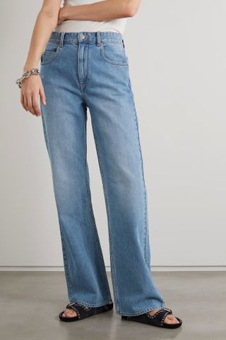 Isabel Marant Étoile + Belvira High-Rise Flared Jeans