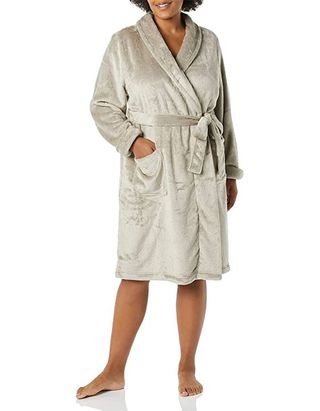 Amazon Essentials + Mid-Length Plush Robe
