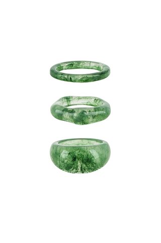 8 Other Reasons + ade Colored Ring Set in Green