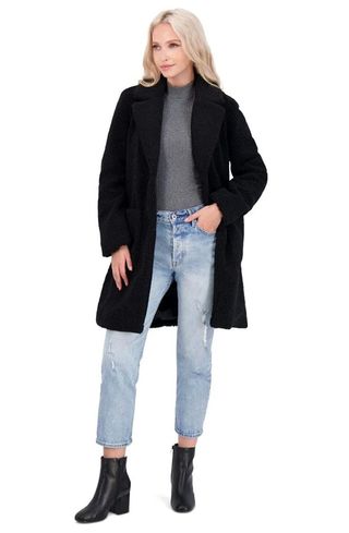 French Connection + Teddy Faux Shearling Coat