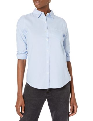 Amazon Essentials + Classic Fit Long Sleeve Button Down Oxford Shirt