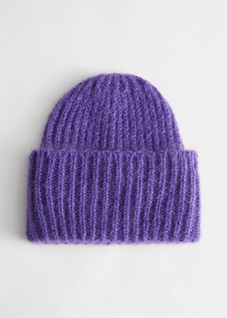 & Other Stories + Ribbed Mohair Beanie