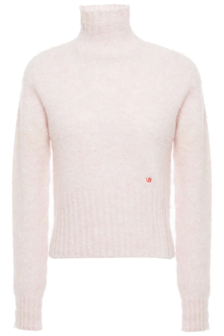 Victoria Beckham + Brushed-Wool Turtleneck Sweater
