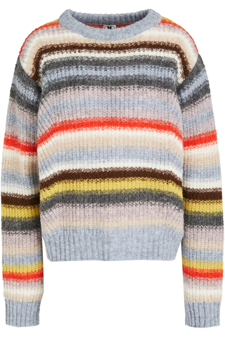 M Missoni + Striped Alpaca-Blend Sweater