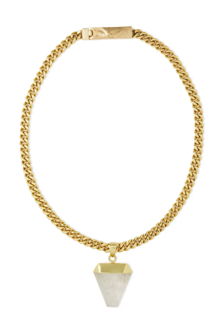Carnelia Webb + Gold-Tone Quartz Necklace