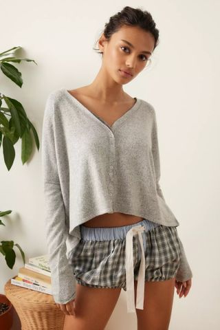 Out From Under + BouncePlush Chloe Button-Up Top