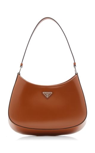 Prada + Cleo Leather Shoulder Bag
