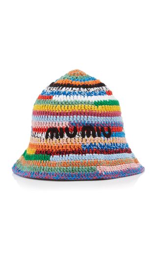 Miu Miu + Crocheted Bucket Hat