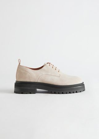 & Other Stories + Chunky Suede Derby Shoes