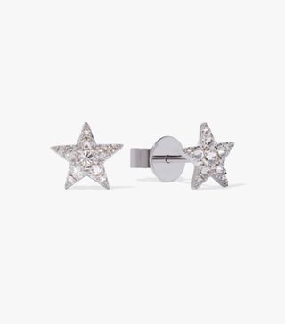 Annoushka + Love Diamonds 18ct White Gold Diamond Star Studs