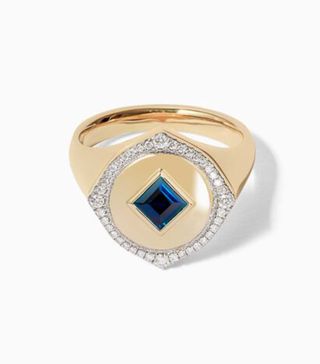 Annoushka + Lovelocket 18ct Gold Sapphire Birthstone Ring