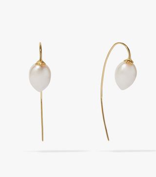 Annoushka + 18ct Gold Pearl French Hook Earrings