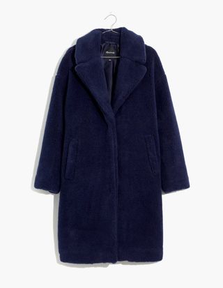 Madewell + (Re)sourced Sherpa Teddy Coat
