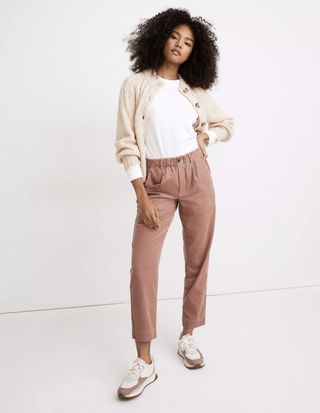 Madewell + Corduroy Pull-On Mid-Rise Jogger Pants