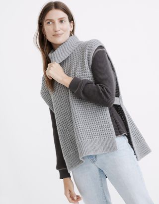 Madewell + Bournville Waffle Sweater Vest