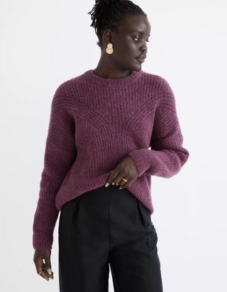 Madewell + Belfiore Ribbed Pullover Sweater