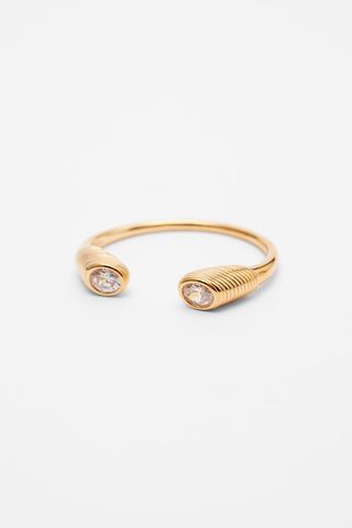 Zara + Twisted Bracelet With Gemstones
