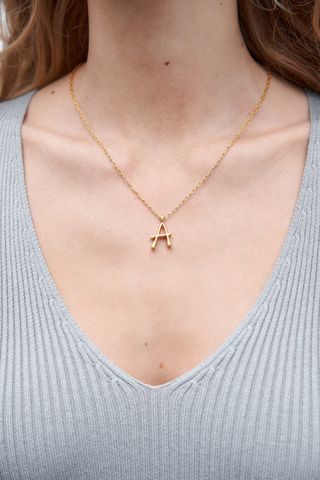 Zara + Initial Necklace