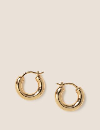 Marks and Spencer + 14ct Gold Plated Mini Hoop Earrings