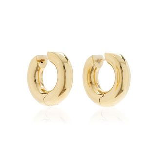 Aeyde + Alaya Small Gold-Plated Hoop Earrings