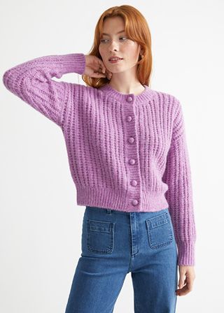 & Other Stories + Wool Knit Glitter Cardigan