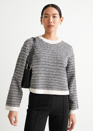 & Other Stories + Graphic Jacquard Knit Sweater