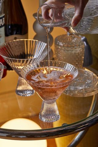 Urban Outfitters + Ridged Martini Glass