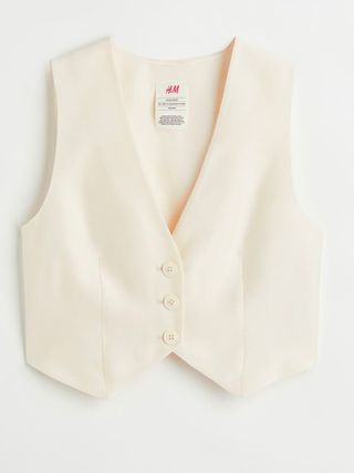 H&M + Cropped Waistcoat